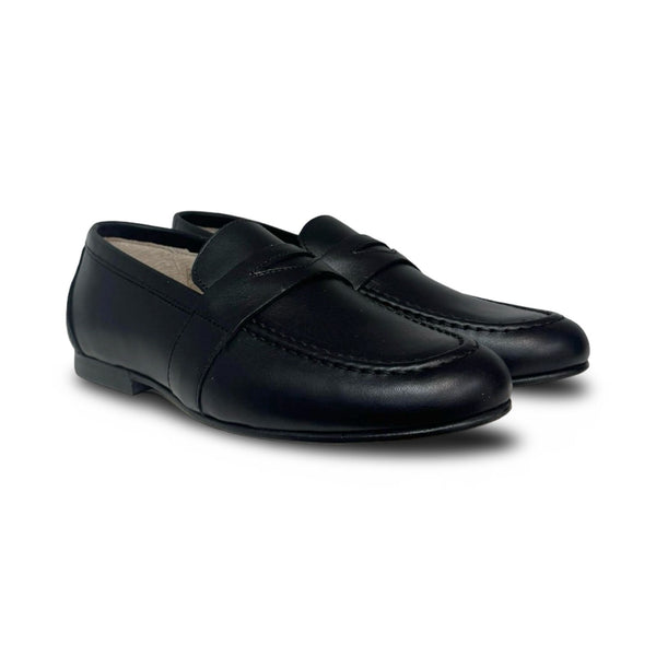 Gravitas Black Leather Penny Loafer