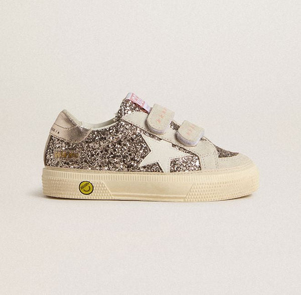 Golden Goose Gray Shimmer Sneaker