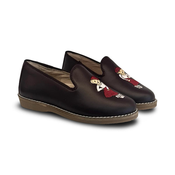 Don Louis Burgundy Bear Smoking Loafer