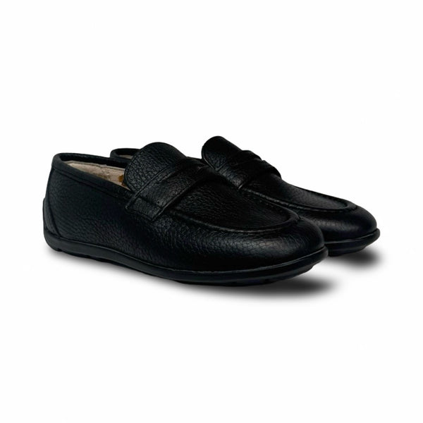 Gravitas Black Pebbled Loafer
